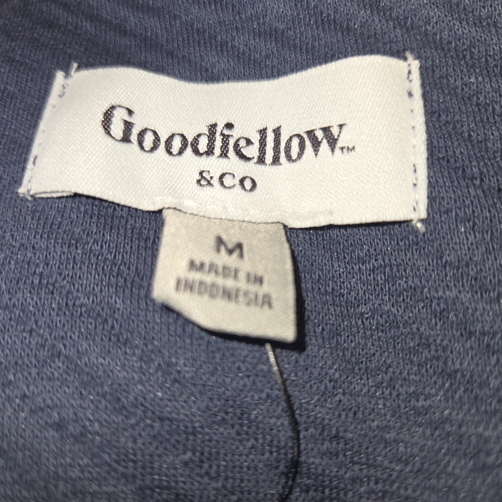 Goodfellow & Co Men's Dark Gray Textured Button Down Shirt - Picture 5 of 8